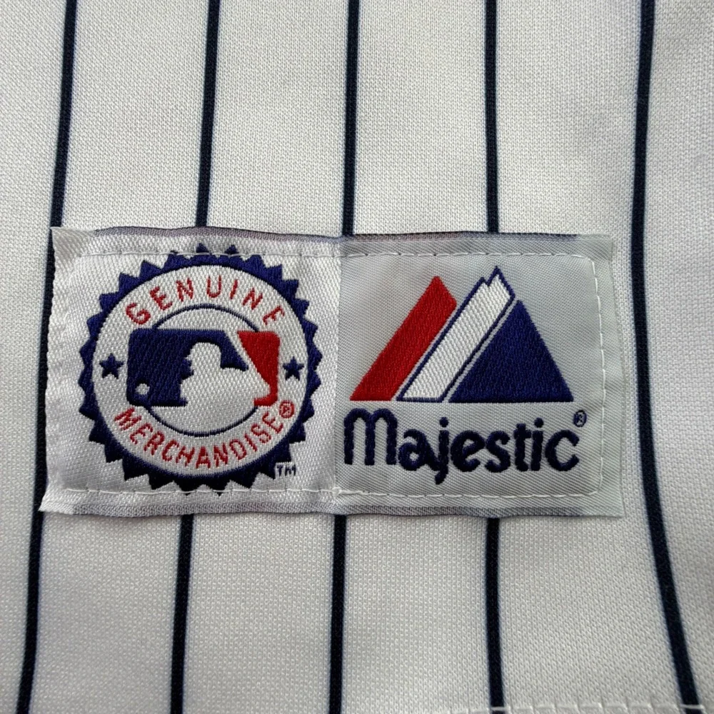 Don Mattingly New York Yankees 23 "Donnie Baseball" Majestic Pinstripe Jersey XL - Picture 2 of 12